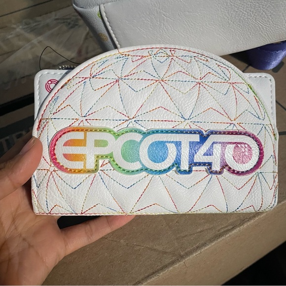 Loungefly Walt Disney EPCOT 40th Anniversary Backpack & Wallet Bundle Set NWT - Picture 12 of 15